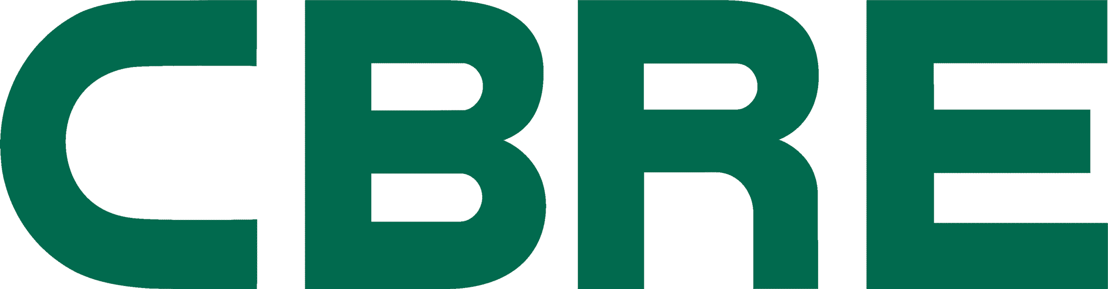 CBRE logo in green